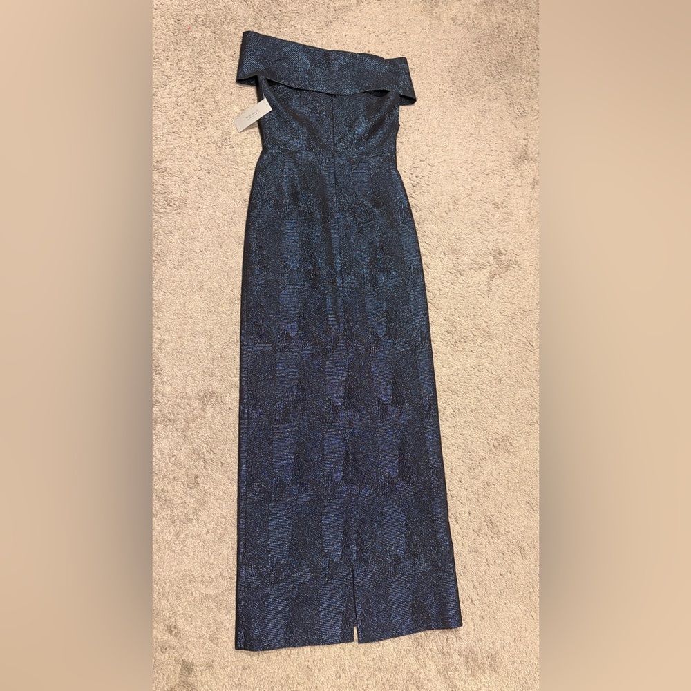 Rickie Freeman For Teri Jon New Twist Front Column Gown Size 8 - Picture 13 of 16
